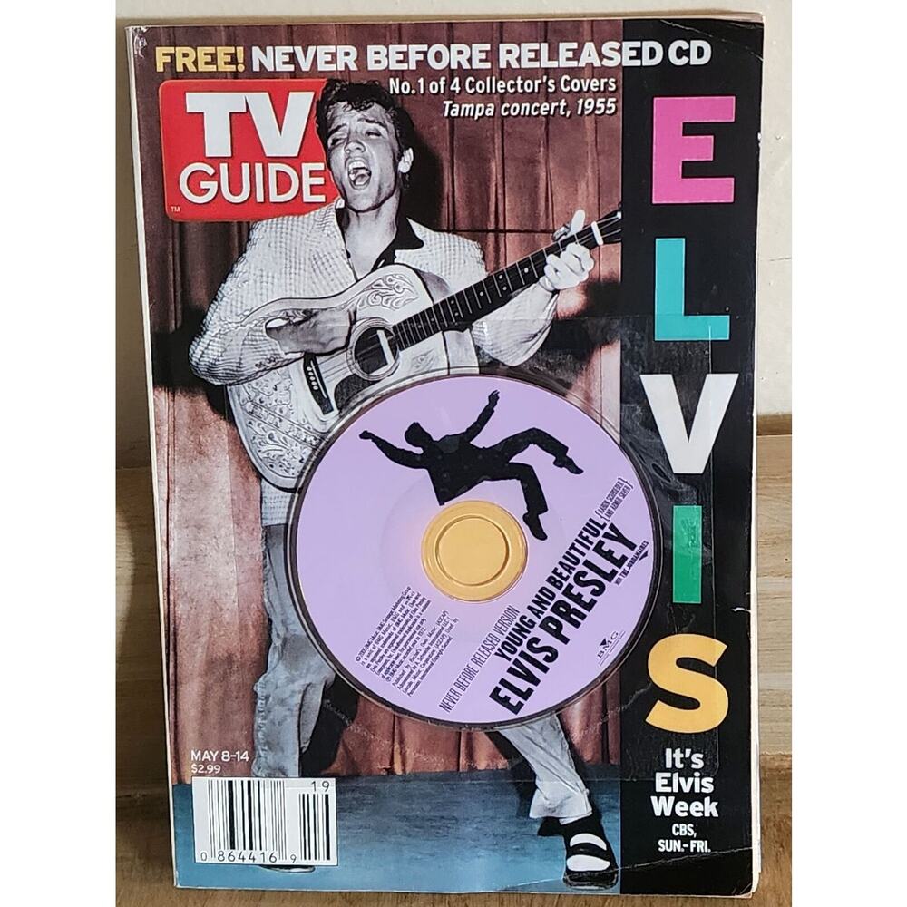 TV Guide May 2005 Elvis With CD Collector's Cover May 8-14 2005